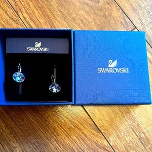 Swarovski drop earrings in Bella blue. Beautiful, but I never wear them.